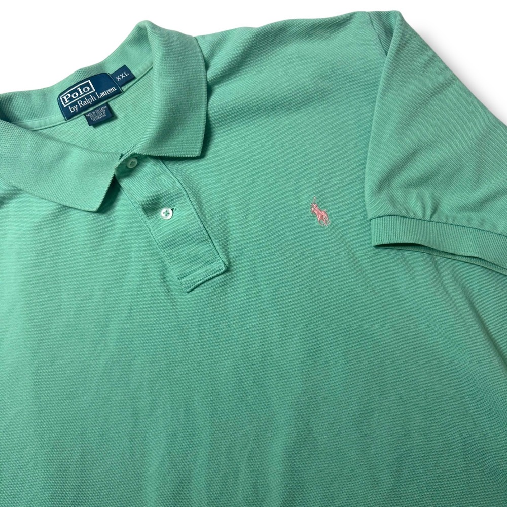 Polo Ralph Lauren Classic Fit Polo Shirt Men's XXL‎ Green Cotton
